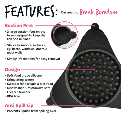 Lick Pad (Euro Hanger) in SRP Black