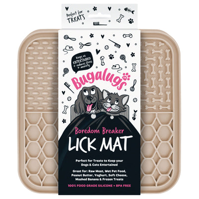 Lick Mat (Euro Hanger) in SRP Beige