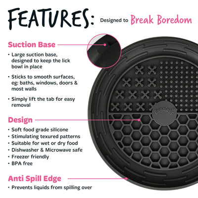 Lick Bowl (Euro Hanger) in SRP Black