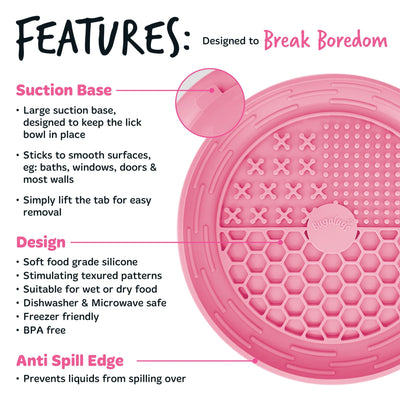 Lick Bowl (Euro Hanger) in SRP Pink