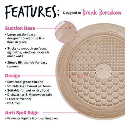 Lick Bowl (Euro Hanger) in SRP Beige