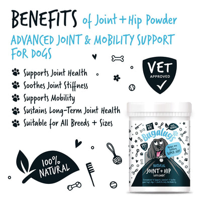 Joint & Hip Powder Supplement 200g Pot with spoon