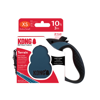 KONG Terrain Retractable Blue Xtra Small Up To 12kg 3m