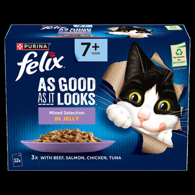 Felix AGAIL Senior Beef in Jelly (12x85g)
