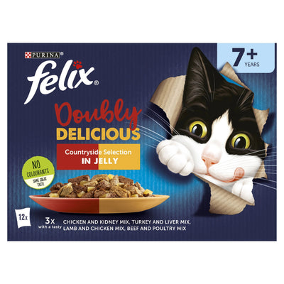 Felix AGAIL Senior Doubly Delicious Fish in Jelly (12x85g)
