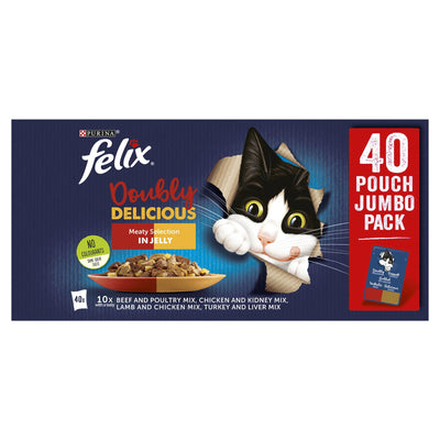 Felix AGAIL Doubly Delicious Meaty Selection in Jelly (40x85g)