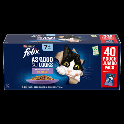 Felix AGAIL Senior Beef in Jelly (40x85g)