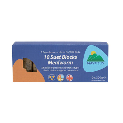 Mayfield Suet Blocks Mealworm 10 Pack