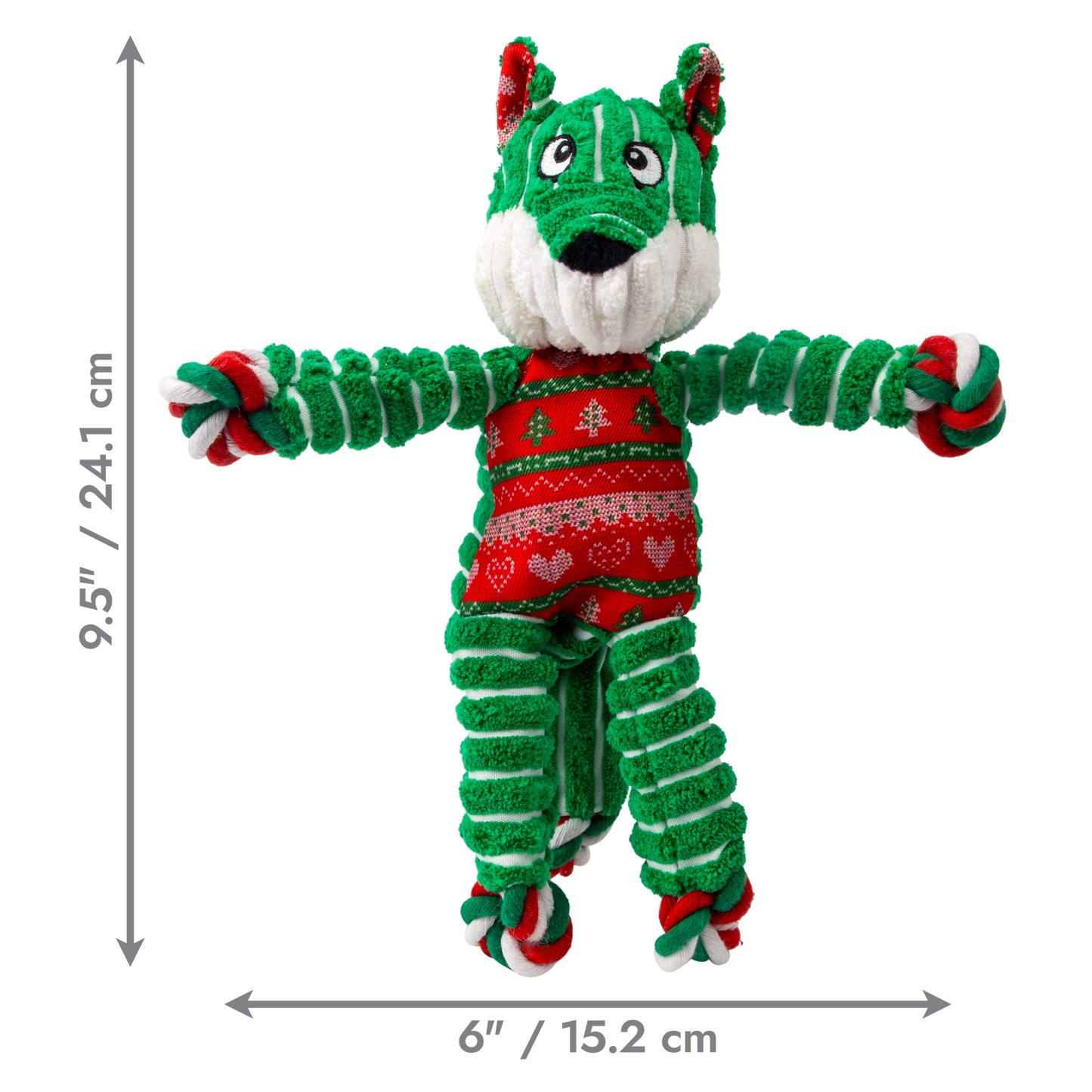 KONG Holiday Floppy Knots Fox Sm/Md