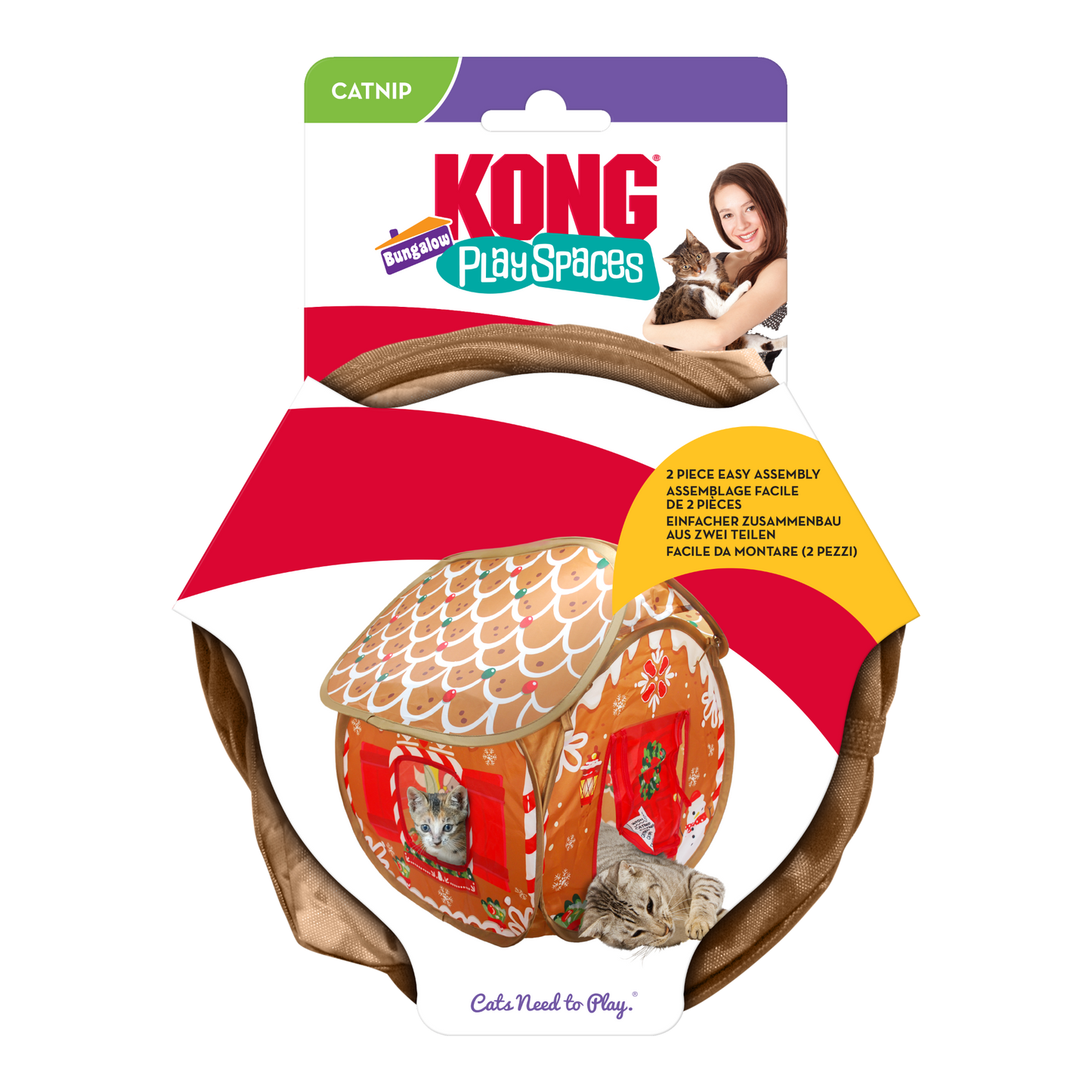 KONG Holiday Play Spaces Bungalow Gingerbread