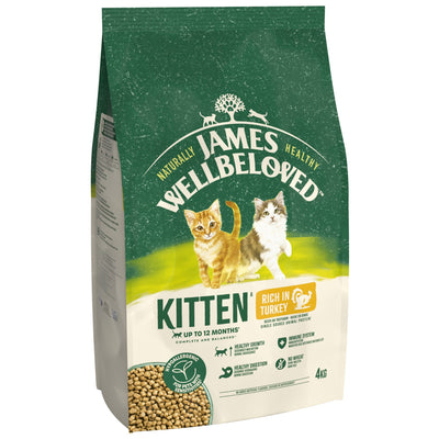 James Wellbeloved Dry Cat Kitten Turkey 4kg