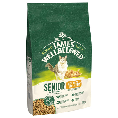 James Wellbeloved Dry Cat Senior Turkey 10kg