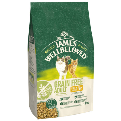 James Wellbeloved Dry Cat Grain Free Adult Turkey 1.5kg