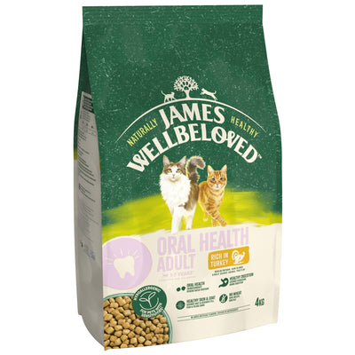 James Wellbeloved Dry Cat Oral Health Adult Turkey 4kg