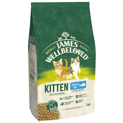 James Wellbeloved Dry Cat Kitten Fish 1.5kg
