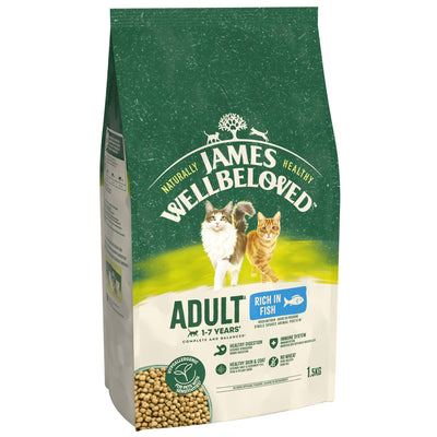James Wellbeloved Dry Cat Adult Fish 1.5kg