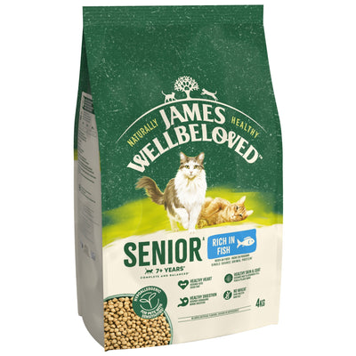 James Wellbeloved Dry Cat Senior Fish 4kg