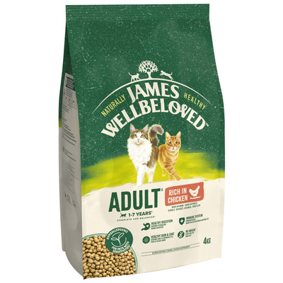 James Wellbeloved Dry Cat Adult Chicken & Rice 4kg