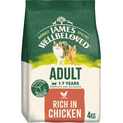 James Wellbeloved Dry Cat Adult Chicken & Rice 4kg