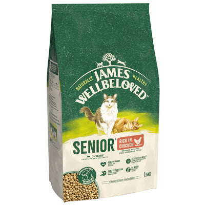 James Wellbeloved Dry Cat Senior Chicken 1.5kg