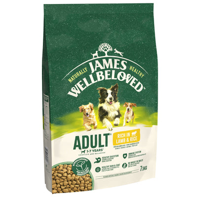 James Wellbeloved Dry Dog Adult Lamb & Rice 7.5kg