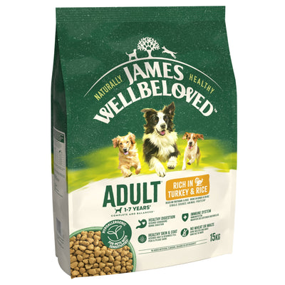 James Wellbeloved Dry Dog Adult Turkey & Rice 15kg