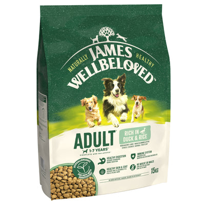 James Wellbeloved Dry Dog Adult Duck & Rice 15kg