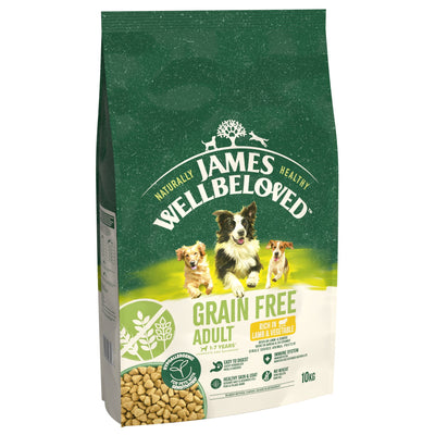 James Wellbeloved Dry Dog Grain Free Adult Lamb & Veg 10kg