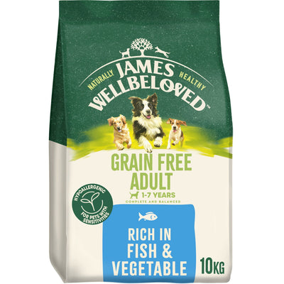 James Wellbeloved Dry Dog Grain Free Adult Fish & Veg 10kg