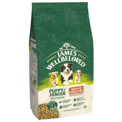 James Wellbeloved Dry Dog Puppy Chicken & Rice 2kg