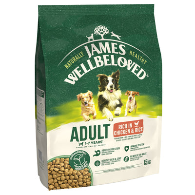 James Wellbeloved Dry Dog Adult Chicken & Rice 15kg