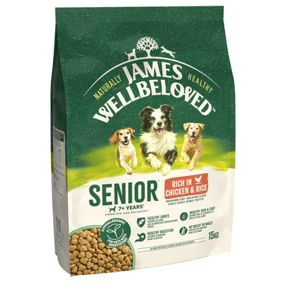 James Wellbeloved Dry Dog Senior Chicken & Rice 15kg