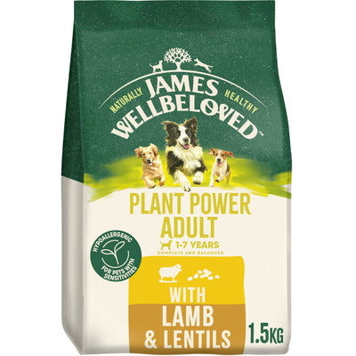 James Wellbeloved Dog Adult Plant power with Lamb 1.5kg