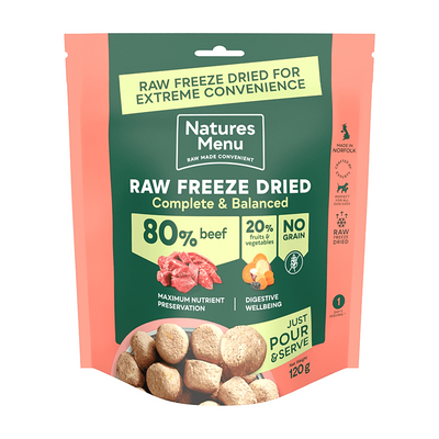 Natures Menu Complete and Balanced 80/20 Beef 120g