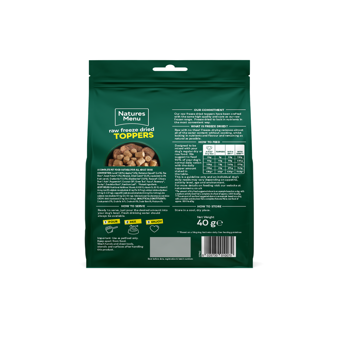 Natures Menu Topper Lamb 40g