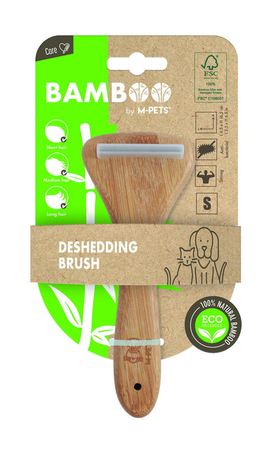 M-PETS Bamboo De-Shedding Brush Small