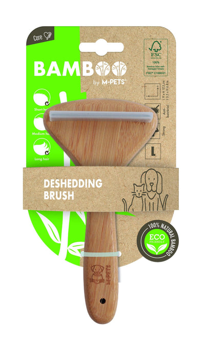 M-PETS Bamboo De-Shedding Brush Large