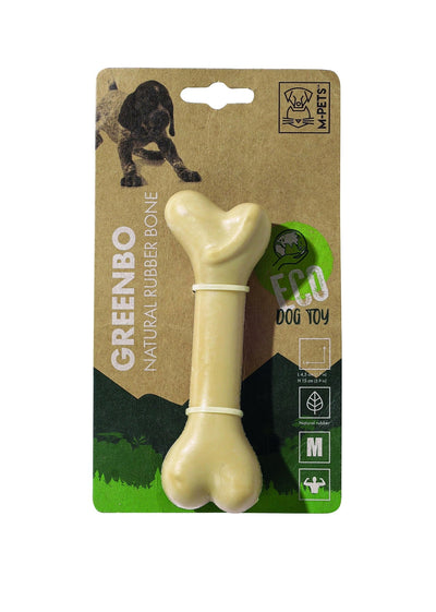 M-PETS Greenbo Natural Rubber Bones - Medium