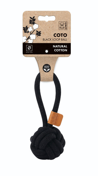 M-PETS Coto Black Loop Ball 6.5 Cm
