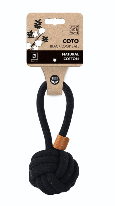 M-PETS Coto Black Loop Ball 8 Cm