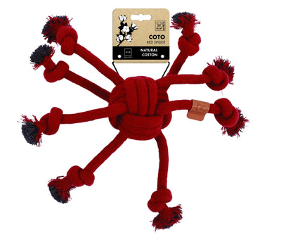 M-PETS Coto Eco Rope Dog Toys Red Spider 38cm