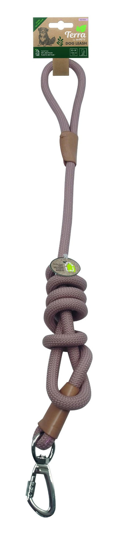 M-PETS Eco Dog Leash With Secure Lock - Pink