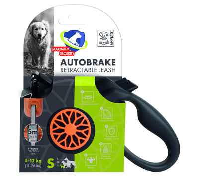 M-PETS Autobrake Retractable Smart Leash -Small
