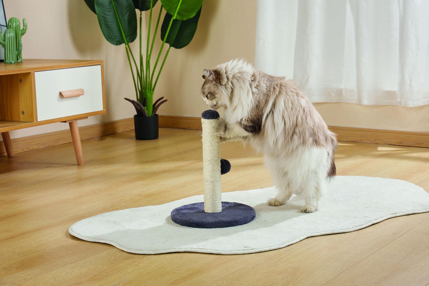 M-PETS My First Cat Tree Pompom Dark Blue