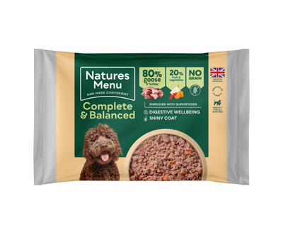 Natures Menu Complete & Balanced 80/20 Blocks Goose & Turkey 500g