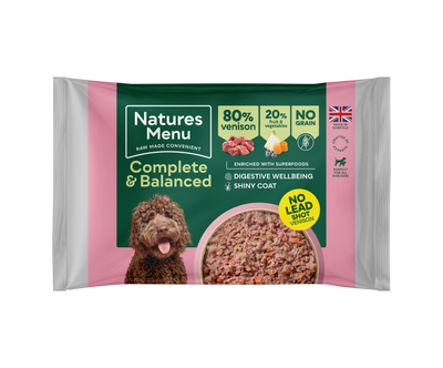 Natures Menu Complete & Balanced 80/20 Blocks Venison 500g