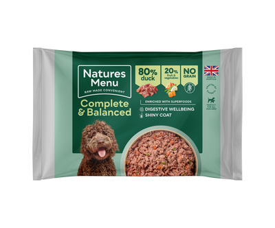 Natures Menu Complete & Balanced 80/20 Blocks Duck 500g