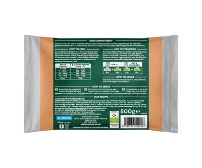 Natures Menu Complete & Balanced 80/20 Blocks Salmon & Chicken 500g