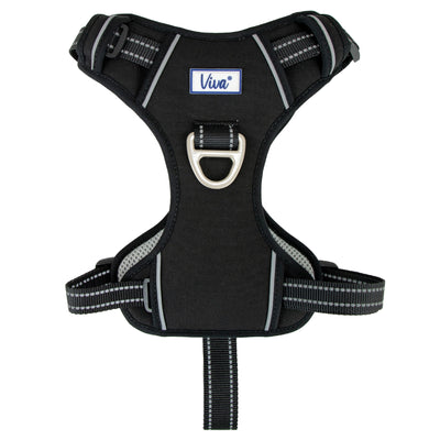 Ancol Viva Exercise & Travel Harness Black M 45-65cm