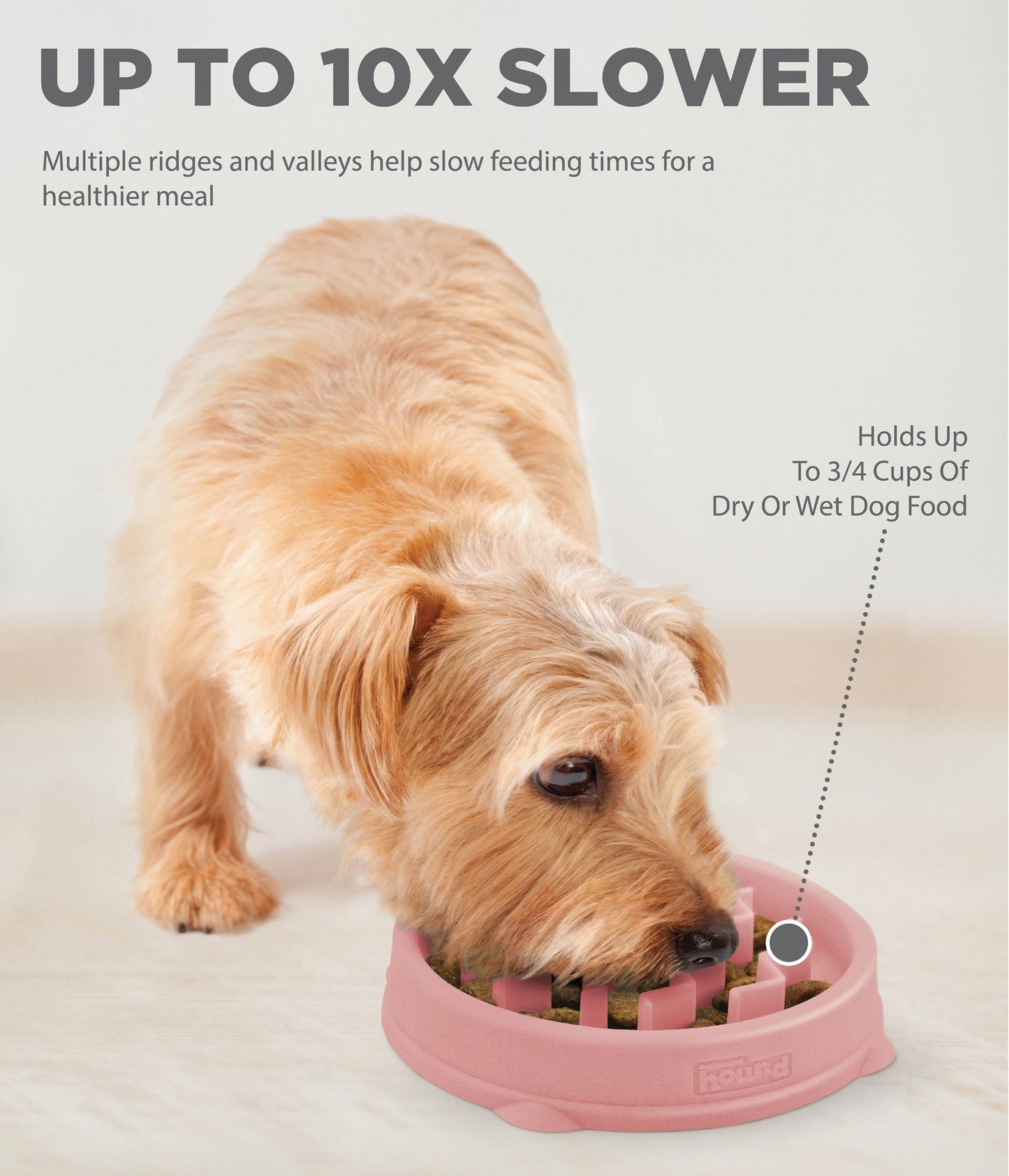 Outward Hound Fun Feeder Wave Pink Sml
